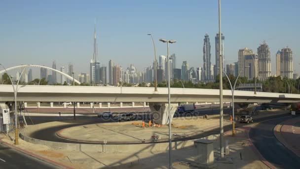 Tráfego panoram de Dubai — Vídeo de Stock