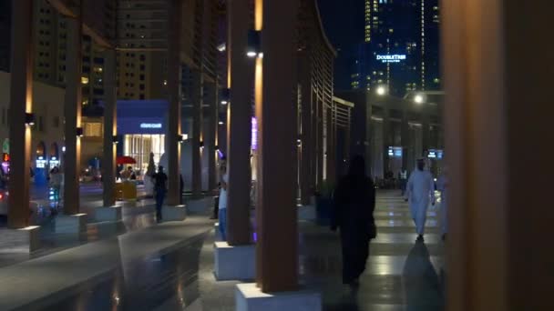 Vida nocturna en Dubai — Vídeo de stock