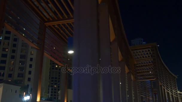 두바이 마리나 건물 파노라마 — 비디오