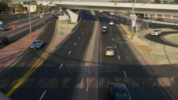 Traffico panoramico di dubai — Video Stock