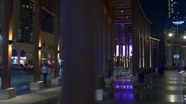 Vida nocturna en Dubai — Vídeos de Stock