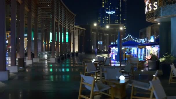 Życie nocne w Dubaju — Wideo stockowe