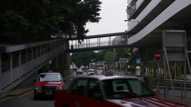 Lalu lintas di hong kong — Stok Video