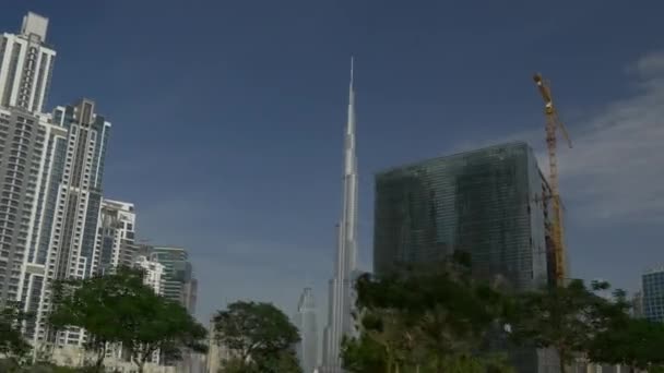 Vue sur le paysage urbain de Dubaï — Video