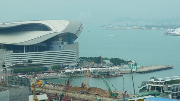 Hong Kong şehir görünümünü Cityscape — Stok video