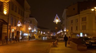 Noel dekorasyon ışıklı Vilnius