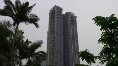 Macau, bulutlu zaman binalar