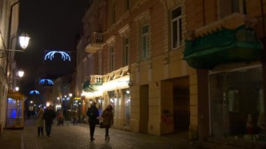 Noel dekorasyon ışıklı Vilnius