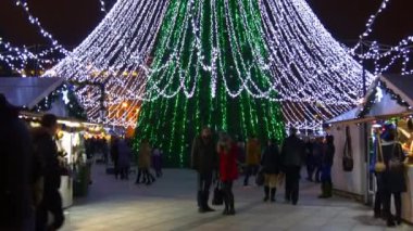 Noel dekorasyon ışıklı Vilnius