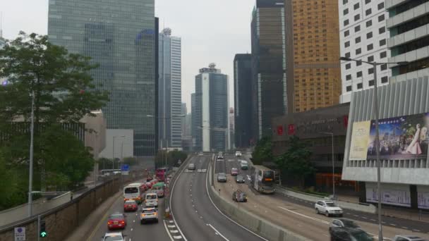 香港的交通情况 — 图库视频影像