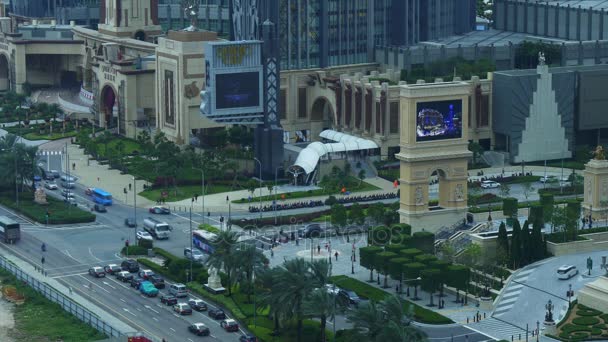 Macao taipa isla calle vida — Vídeo de stock