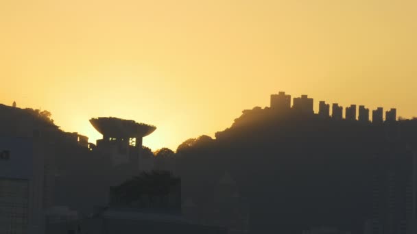 Este a panoráma Hong Kong — Stock videók