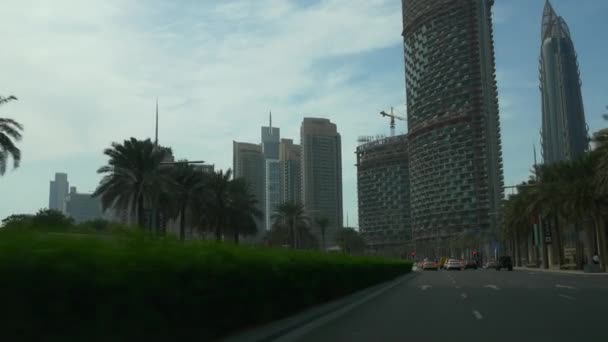 Θέα αστικού τοπίου της πόλης Ντουμπάι — Αρχείο Βίντεο