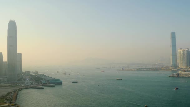 Panorama matutino de Hong Kong — Vídeo de stock