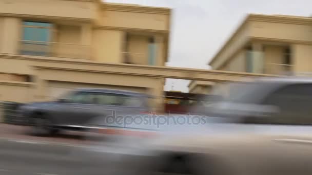 Vista del paisaje urbano de la ciudad de Dubai — Vídeos de Stock