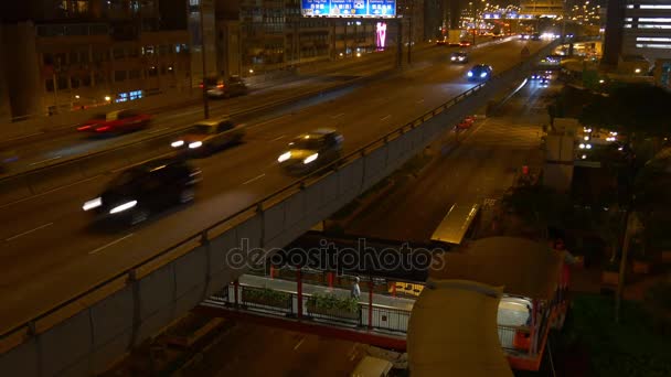 Hong Kong 'da trafik — Stok video