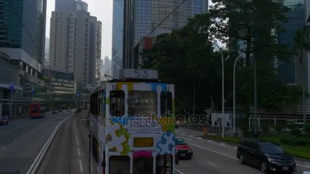 Трафик в Гонконге — стоковое видео