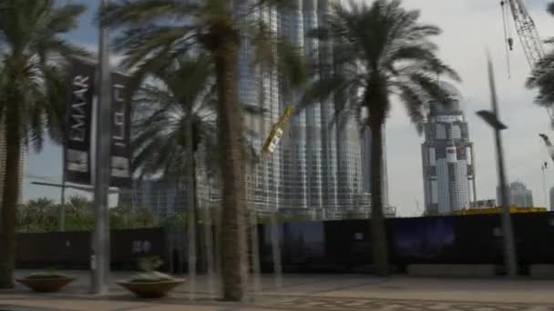 Cityscape widok miasta Dubaj — Wideo stockowe