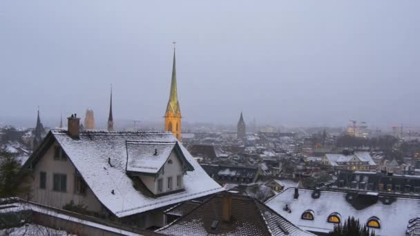 Zürich stadsgezicht panorama — Stockvideo