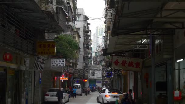Macao taipa isola vita di strada — Video Stock