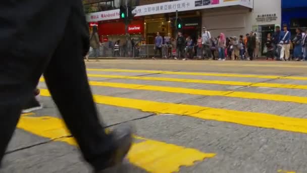 Vista da paisagem urbana da cidade de Hong Kong — Vídeo de Stock