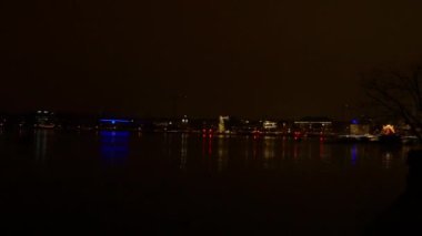 Gece zaman Zürih Şehri