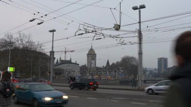 Zürih'in kış yaşam 