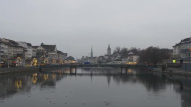 Zürih cityscape panorama