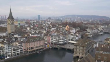 Zürih cityscape panorama