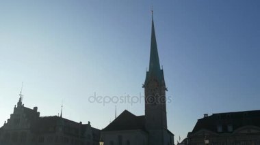 fraumunster kilise Saat Kulesi