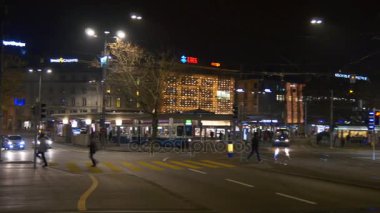 Zürih'in kış yaşam 