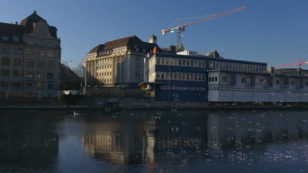 チューリッヒの都市景観のパノラマ — ストック動画