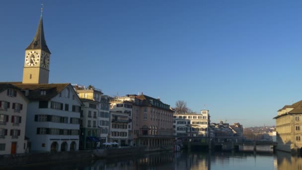 Panorama paesaggistico di Zurigo — Video Stock