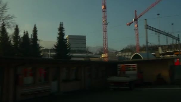 Zurich suburb. Switzerland — Stock Video