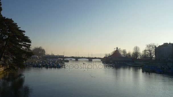 Stadtpanorama Zürich — Stockvideo