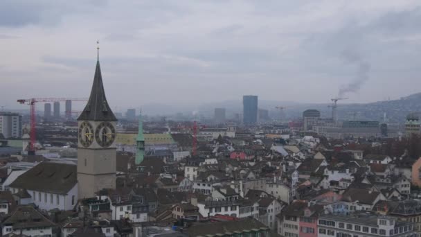 Igreja Grossmunster em Zurique — Vídeo de Stock