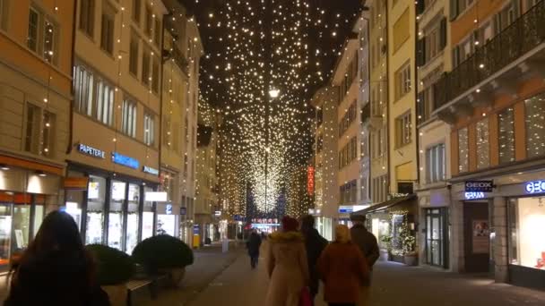 Vida de inverno de Zurique — Vídeo de Stock