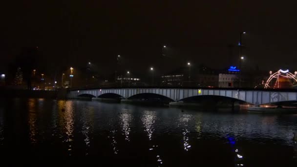 De beroemde brug Zürich — Stockvideo