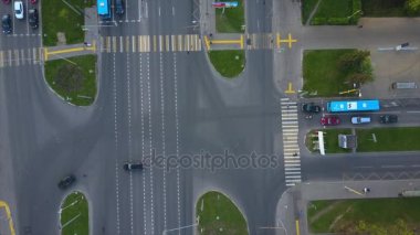 Moskova şehir manzarası trafik manzarası