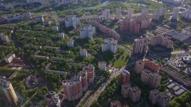 Moskova şehir manzarası trafik manzarası