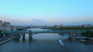 Moskova gece Nehri Panoraması 