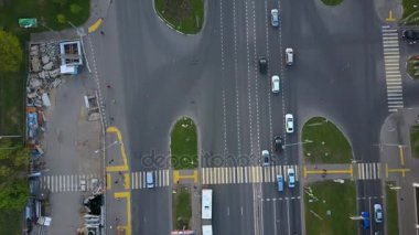 Moskova şehir manzarası trafik manzarası