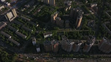 Moskova şehir manzarası trafik manzarası