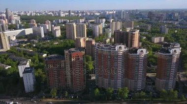Moskova şehir manzarası trafik manzarası