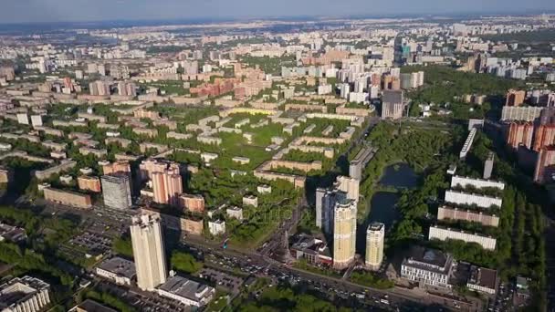 Московская панорама города — стоковое видео