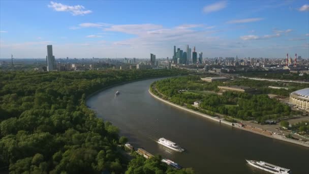 Panorama del río moscow — Vídeos de Stock