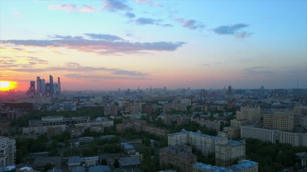 Paisaje urbano de Moscú panorama — Vídeo de stock