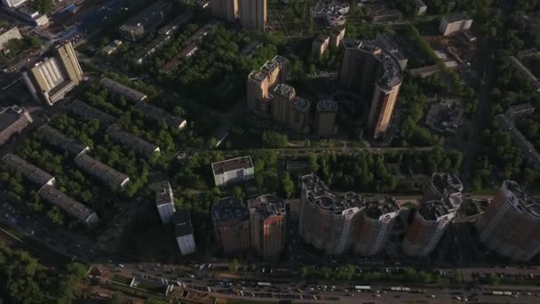 Panorama del tráfico urbano de Moscú — Vídeos de Stock