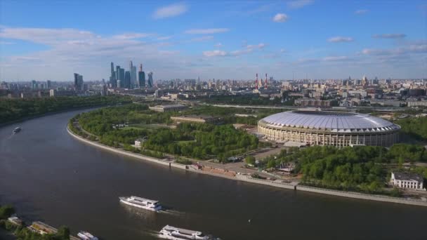 Panorama do rio Moscou — Vídeo de Stock