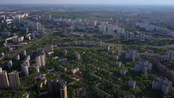 Μόσχα cityscape Πανόραμα — Αρχείο Βίντεο